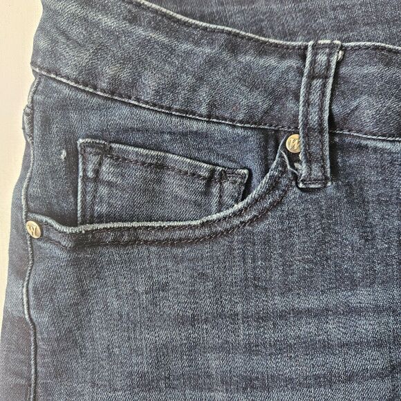 WISHLIST Denim JeanMini Skirt Frayed JR sz Large or Womens SMALL / MEDIUM - Picture 5 of 8